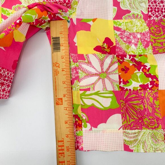 Lilly Pulitzer Bermuda Women 4 Pink Patchwork Resort Fit Bermuda Summer Floral - Picture 5 of 15